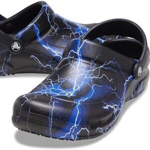 Crocs Bistro Lightning Bolt Comfort Clogs Slip Resistant Heel Strap Unisex